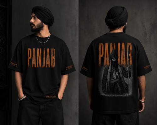 PANJAB Heritage Oversized premium T-Shirt | Premium Streetwear by PenduFlex