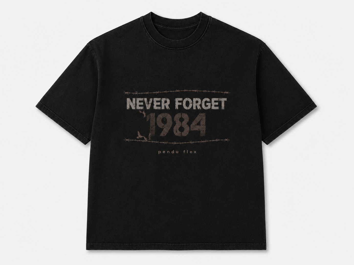 Never Forget 1984 T-Shirt - Back lifestyle shot