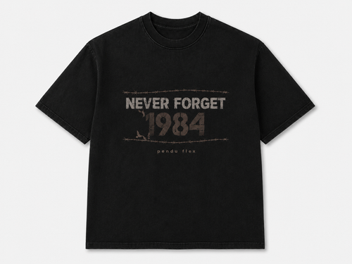 Never Forget 1984 T-Shirt - Back lifestyle shot
