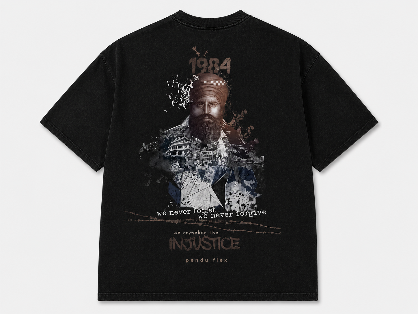 Never Forget 1984 T-Shirt - Front flat lay