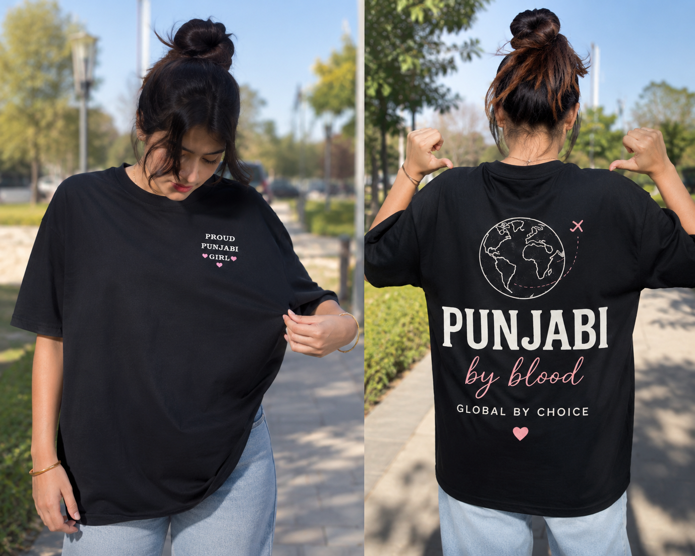 Proud Punjabi Girl – Model Front & Back