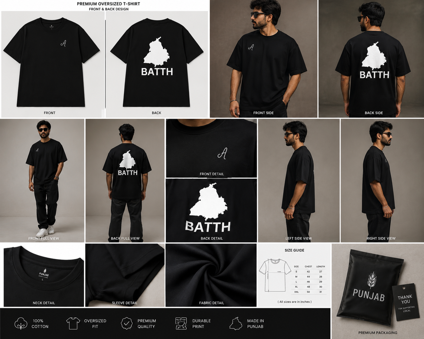 Premium 100% Cotton Unisex T-Shirt | 180 GSM Everyday Comfort Tees