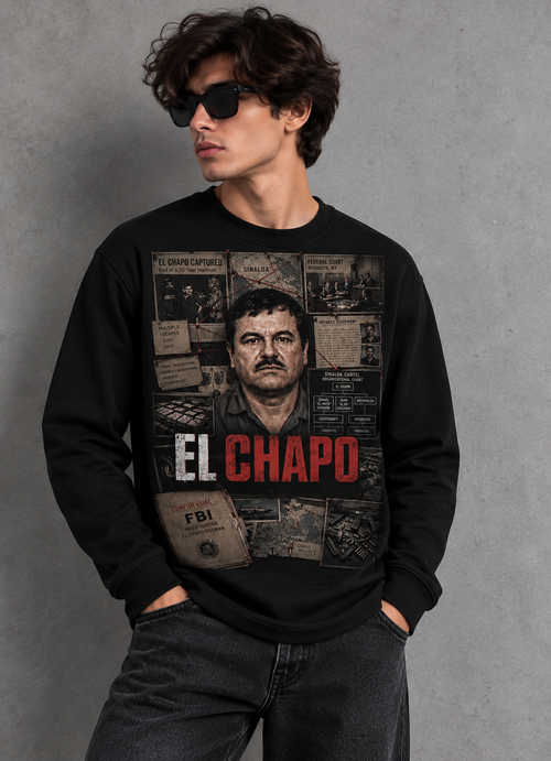 El Chapo Captured Graphic Sweatshirt