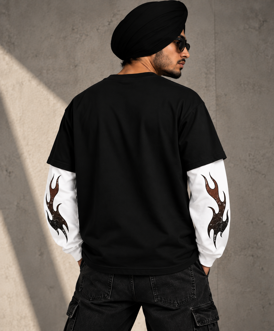 Sher-E-Panjab Heritage Layered Graphic T-Shirt