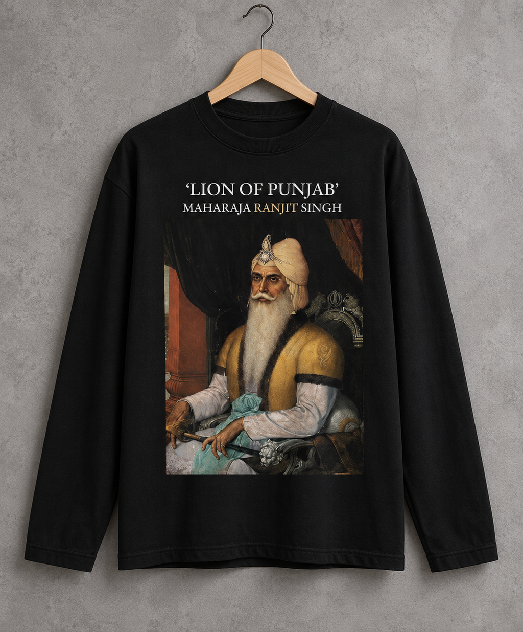 Lion of Punjab Maharaja Ranjit Singh Long-Sleeve T-Shirt